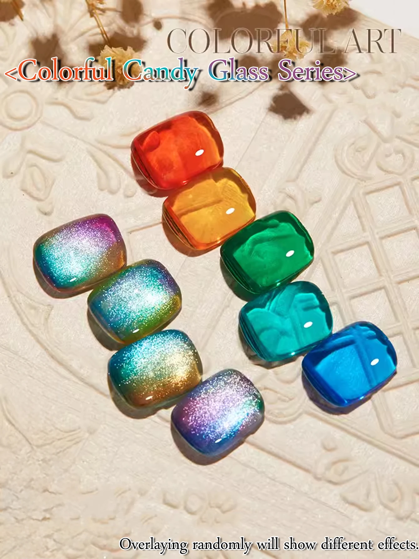 MIANEL 12 مللي 1-9 قطعة طلاء أظافر جل زجاجي كاندي مع تأثير عين القط 2025 مبيعاً طلاء أظافر زجاجي حلوى الدوبامين الأكثر مبيعًا #4