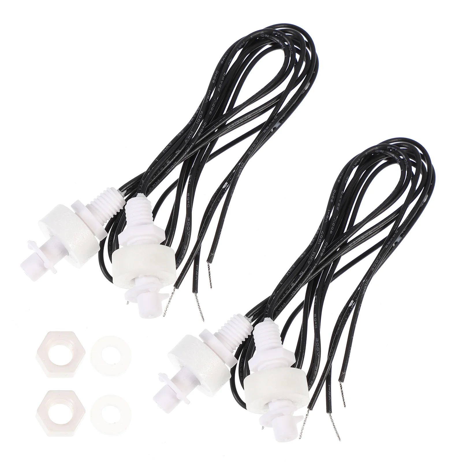 

2Pcs Liquid Level Sensor Float Switch Plastic Float Low Power Consumption for Fish Tank Humidifier Air Conditioner