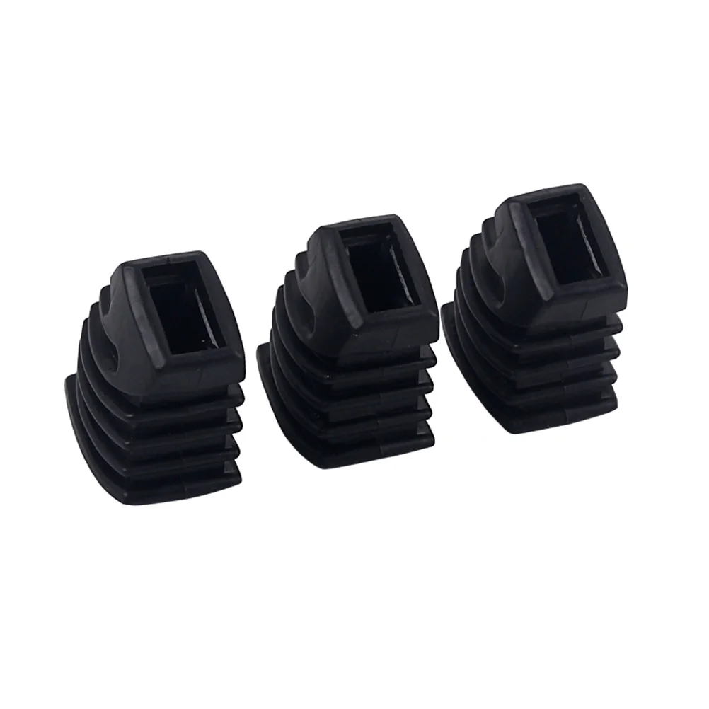 3pcs Drum Rubber Feet for Drum Cymbal Stand Rack Bracket Percussion Parts L Size WC10 (Black) Drum Rack Rubber Feet