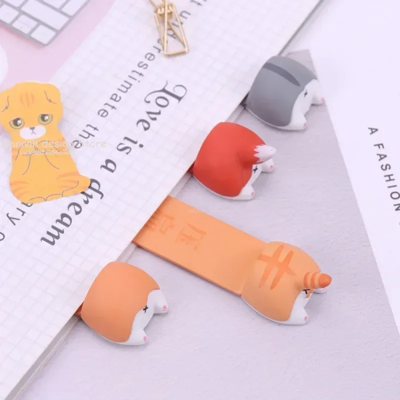 Cute Cartoon Cat Dog Hamster Fox Ass Bookmarks Kawayi Novelty Book Reading Item Creative Gift Kids Children Stationery