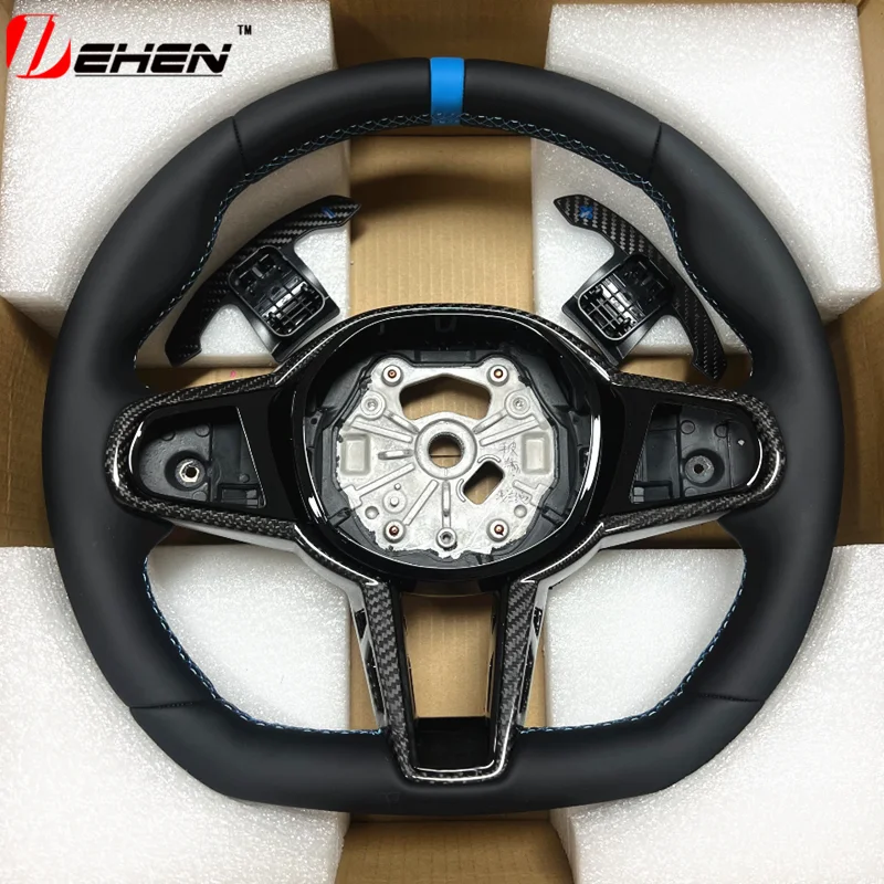 

Carbon Fiber Steering Wheel For BMW 1 2 3 4 5 6 7 8 Series i3 i4 X3 X4 X5 X6 X7 XM M2 M3 M4 M5 M8 M340i G20 G80 G82 G42 G29 F90