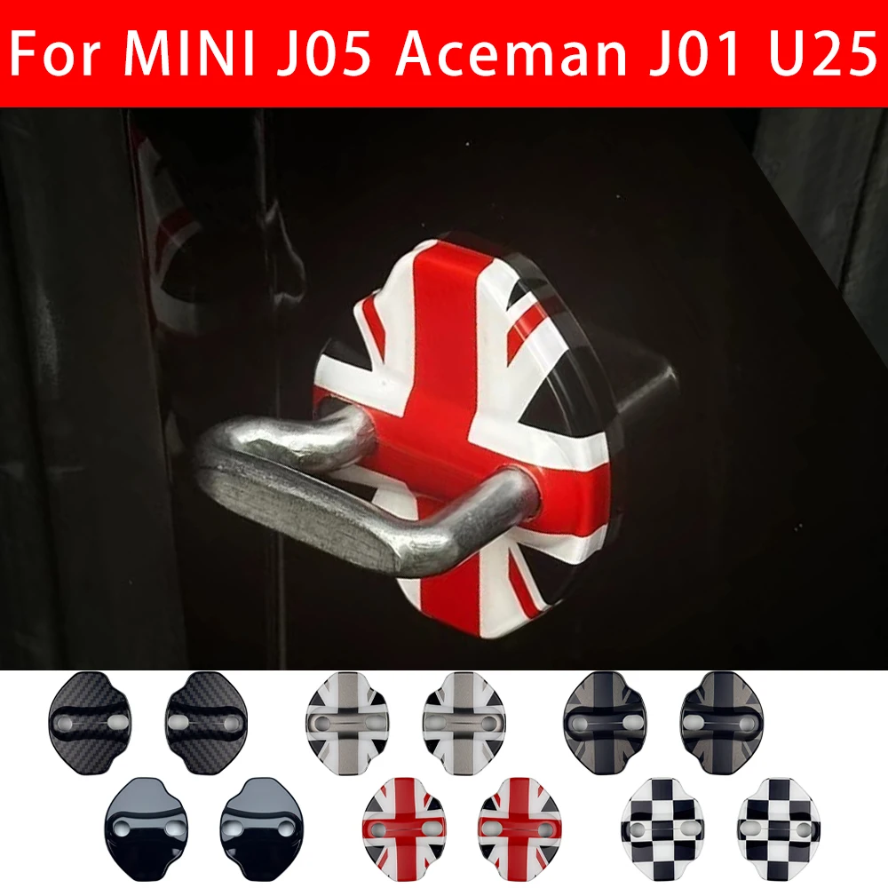 Anti Rust Car Door Lock Protective Buckle Cover For Mini Countryman JCW U25 J01 EV J05 Aceman Car Styling Auto Accessories