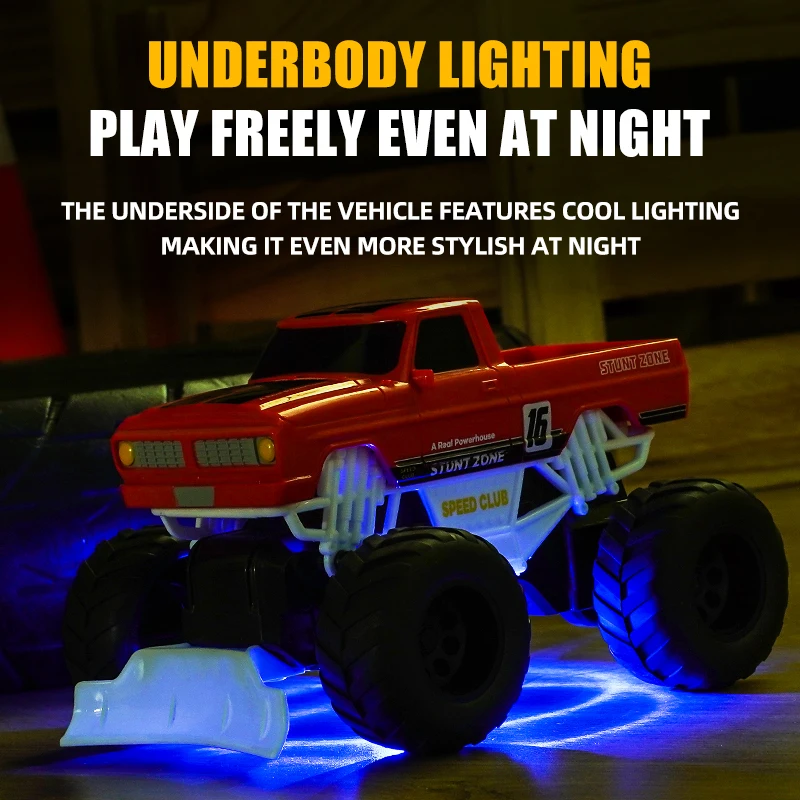 Y08 الأطفال سيارة التحكم عن بعد محاكاة لاقط على الطرق الوعرة مركبة مع ضوء RC سباق السيارات أطفال عيد الميلاد اللعب