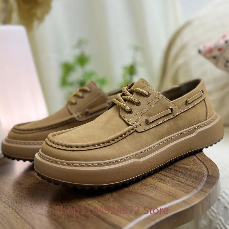 

Мужские кожаные туфли-лоферы в стиле ретро для повседневной носки, высококачественные, для прогулок, весна-осень, уличные кроссовки