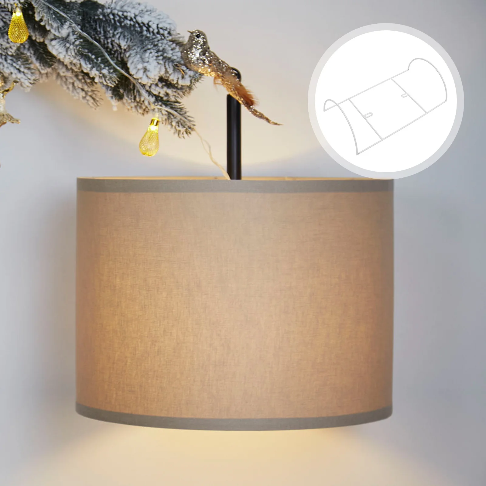 

Iron Diy Lampshade Frame Wall Light Bracket Durable Rust Resistant Lamp Support Rack For Home Lighting Decoration, Iron Lamp