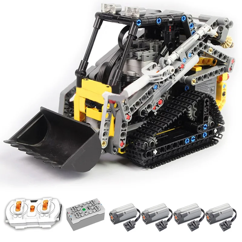 470 Piece Bricks MOC 13349 Set Remote Control Loader Car Technical Model Building Block City RC Car Toy For Boy Gifts