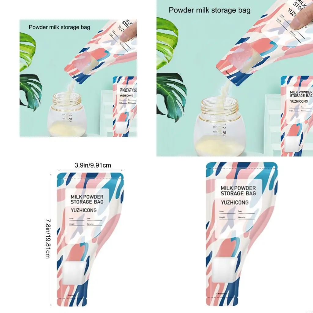 

60 шт. Влагостойкие порошковые мешочки с двухслойной защитой для детского молока и белка, в комплект входит маркер