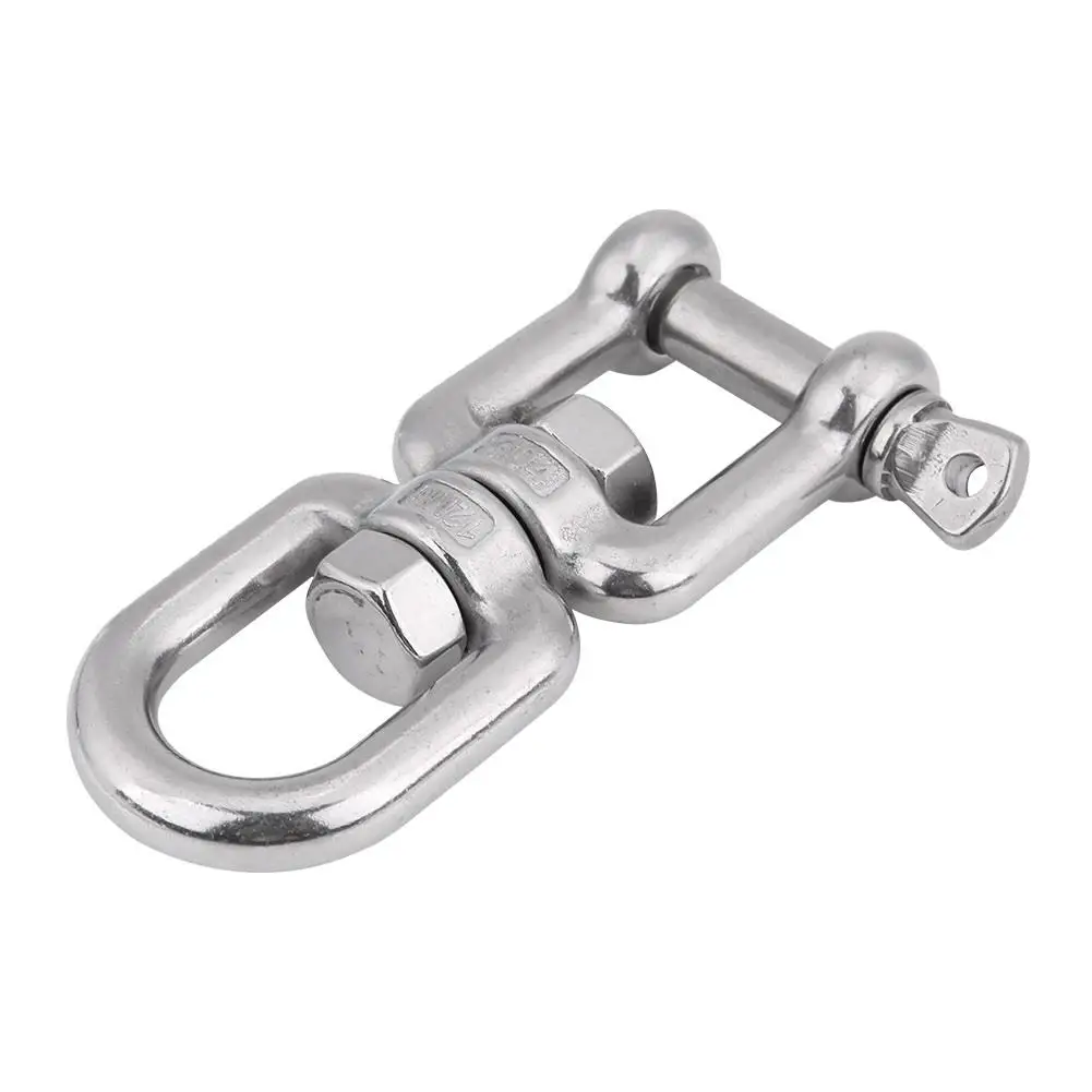 6mm/10mm/12mm Heavy Duty 304 Stainless Steel Boat for marine Yacht Swivel Snap Rolling Shackle Hooks Device Swivel Snap