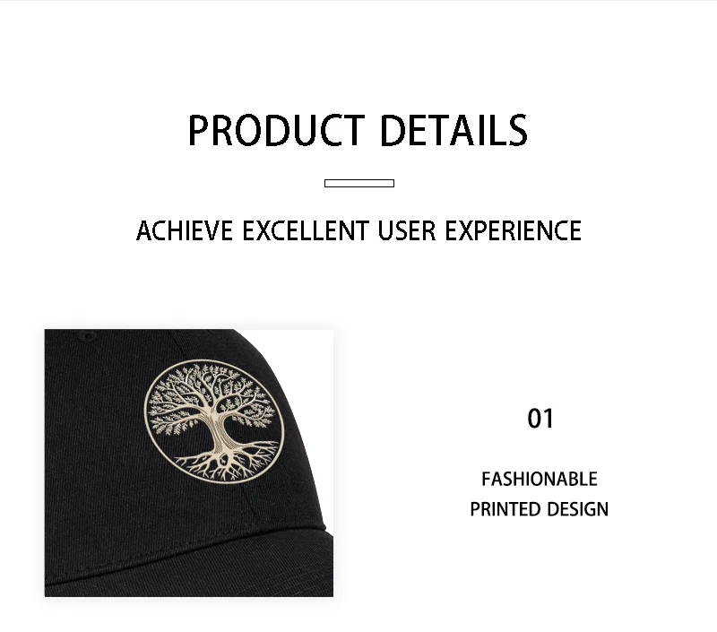 Spirituelle Baseballkappe mit Baum des Lebens-Aufdruck und weichem Schirm | Verstellbarer Sonnenhut | Unisex Outdoor & Casual Dad Cap – Detail 8