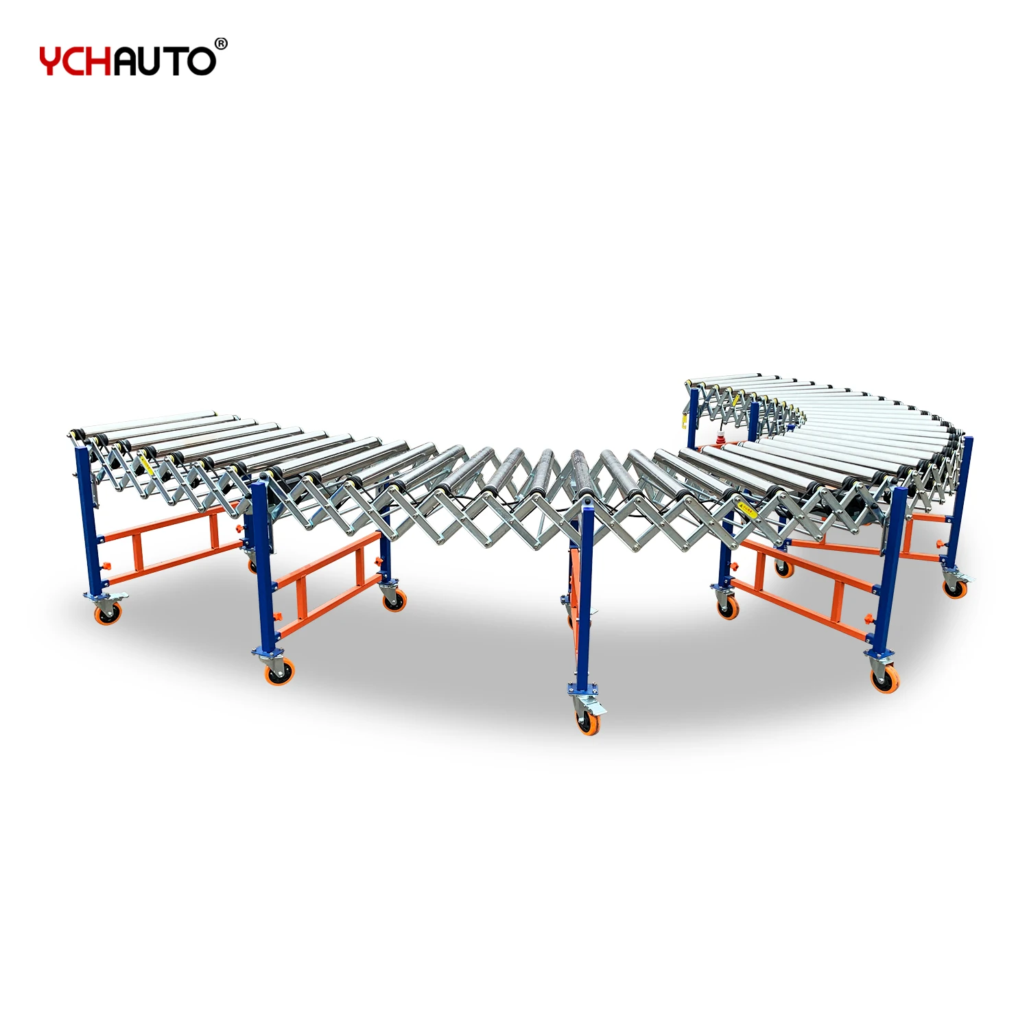 Extendable Flexible Powered Conveyor Belt for Loading Unloading Plastic Crates Cardboard Cartons Fruit Vegetable Warehouse