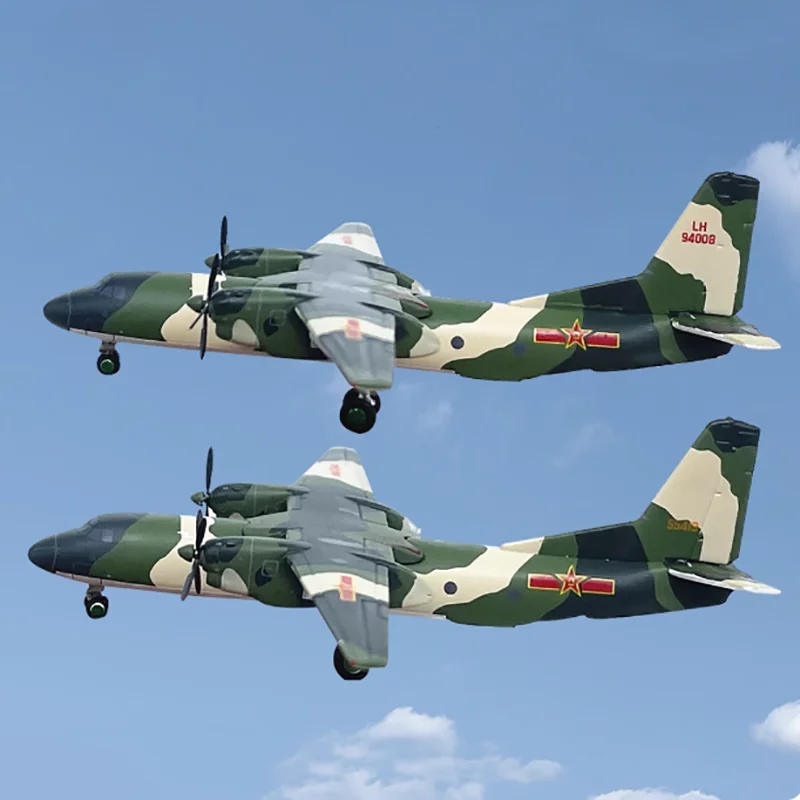 1:400 مقياس القوات الجوية الصينية Y-7 Y7 النقل سبيكة نموذج طائرة جمع عرض بوتيك الديكور