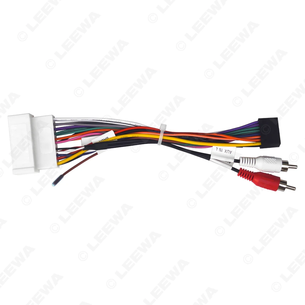 LEEWA Car Audio Wiring Harness For Hyundai Elantra Santafe 04-07 Aftermarket 16pin CD/DVD Stereo Installation Wire Adapter #7082 - view 4