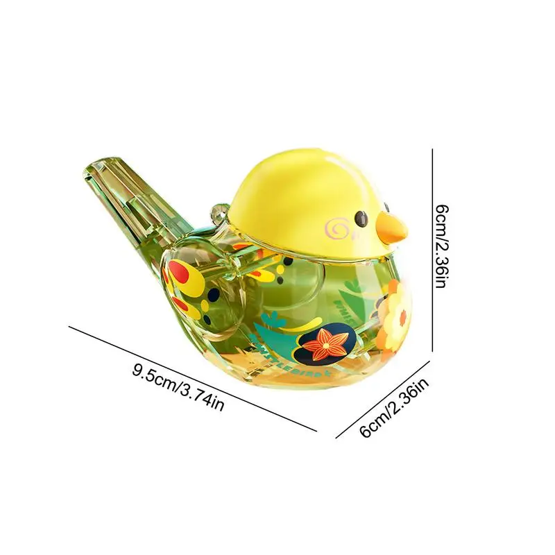 Bird Water Whistle Cartoon Noise Maker strumento musicale fischietto portatile giocattolo musicale educativo per bambini regali di compleanno