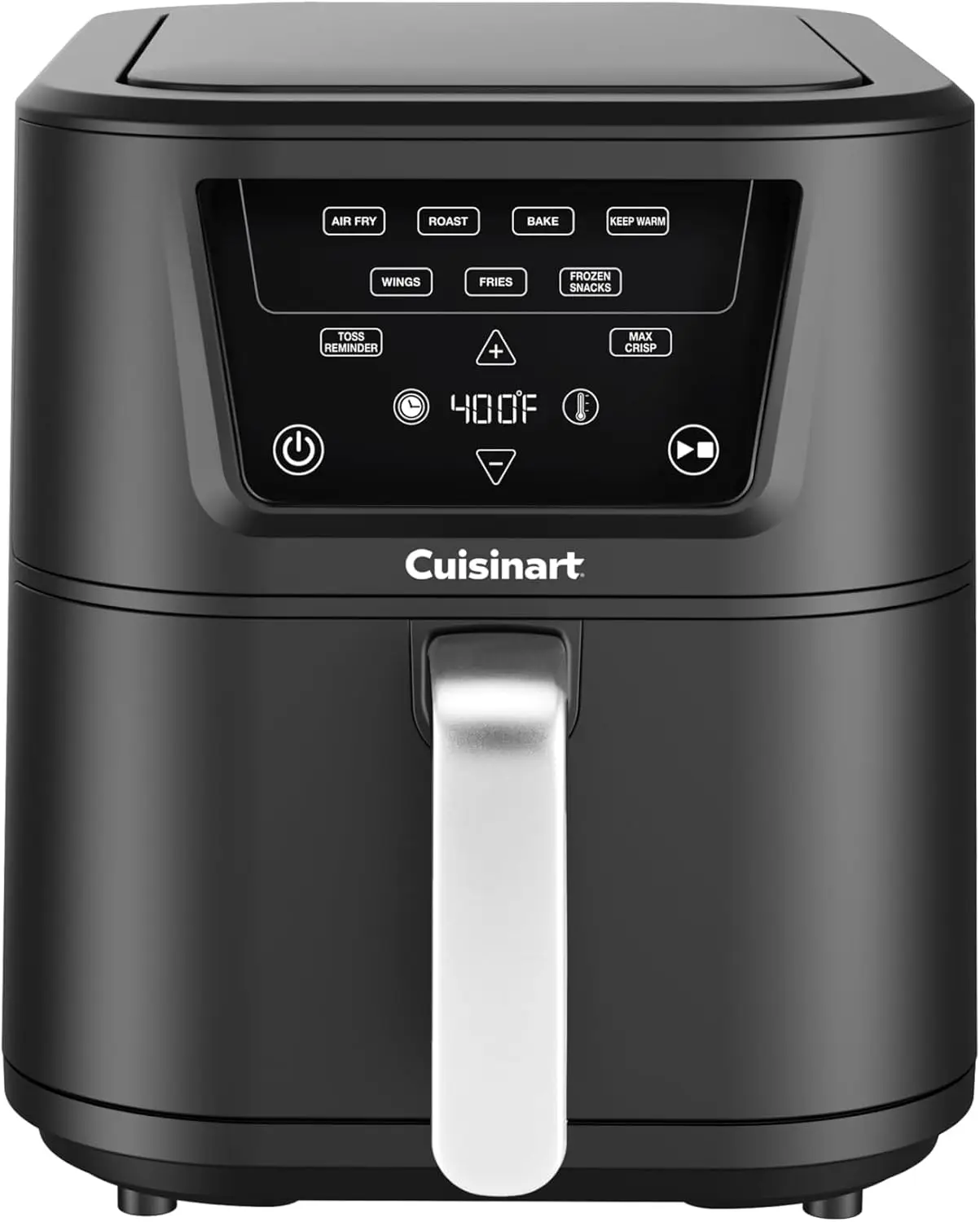 Cuisinart CompactMax 8-Quart Basket Air Fryer for Large Family Meals, Compact Ceramic Countertop Fits a 4.5-lb Chicken, 4-in-1 A