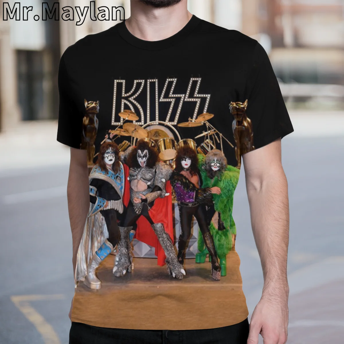 Rock Kiss Band Tshir 3D Printed t shirt for Men/women New Design Streetwear Tee shirts Homme Oversized t shirt 5XL 6XL Tops F88