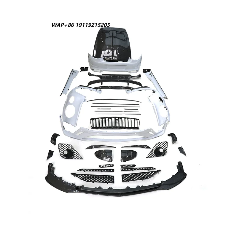 High Quality Full Carbon Fiber Wide Body Kit for Continental GT MSY Style with Side Skirts Spoiler