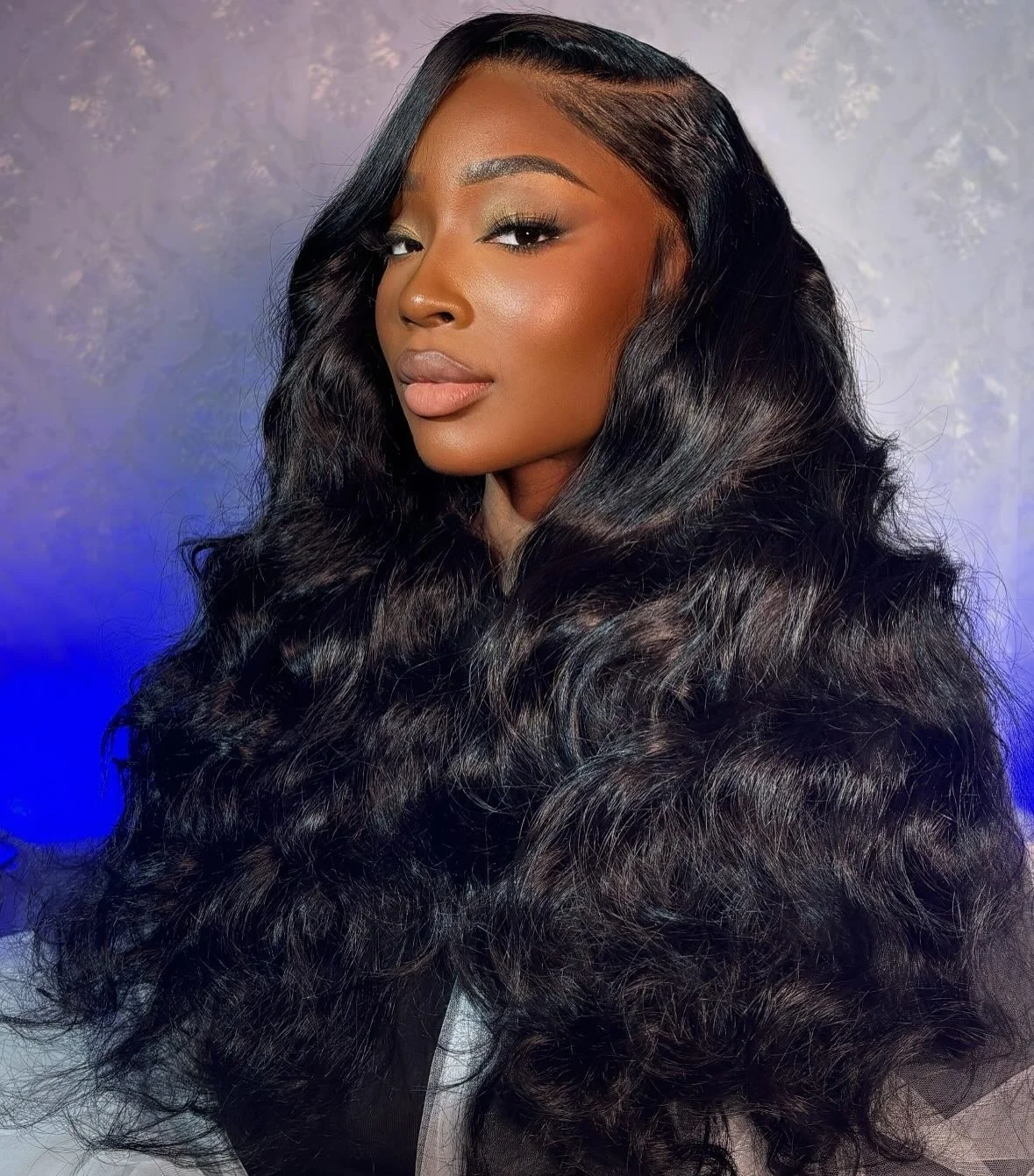 Pelucas frontales de encaje 13x4, cabello humano transparente, 1B, onda corporal, 13x6, 200 de densidad, 5x5