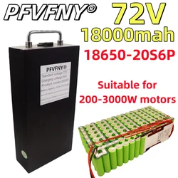 Air fast transportation,sufficient capacity 18650 lithium battery 72V18000mAh 20S6P，Bicycle，suitable for 200-3000W motor，moped