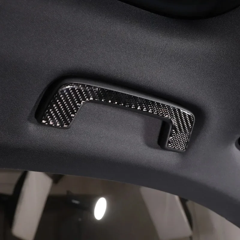 

Suetlcoity для Porsche Taycan 2019-2025, мягкая ручка из углеродного волокна на крышу автомобиля, декоративная наклейка, аксессуары для интерьера автомобиля