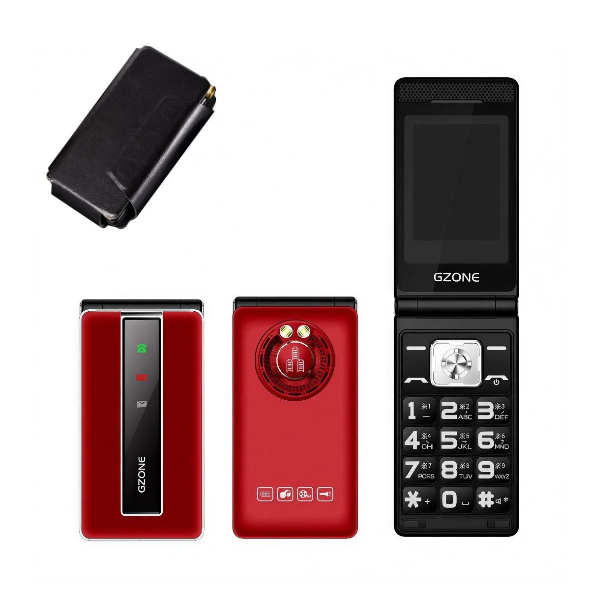 Low Price 2G GSM Folde Phone For Elderly Push-Button Durable Battery Quick Dial Loud Voice Two Sim Unlocked Foldable Cellphone