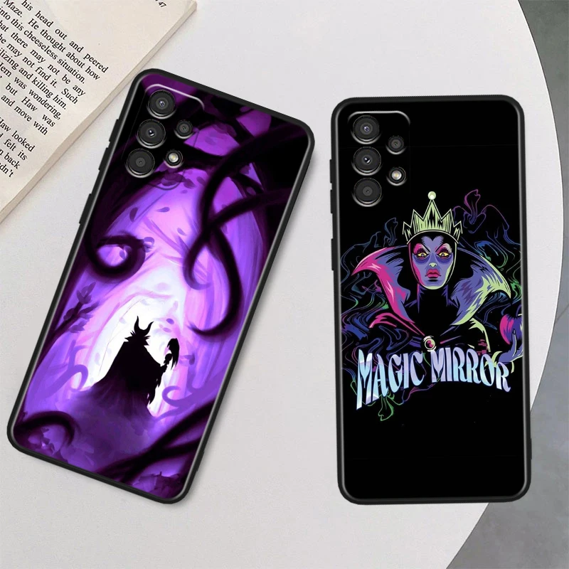 Disney Poison Queen For Samsung A73 A72 A54 A53 A52S A34 A33 A32 A24 A23 A22 A14 A13 A03S A02S Black Soft Phone Case