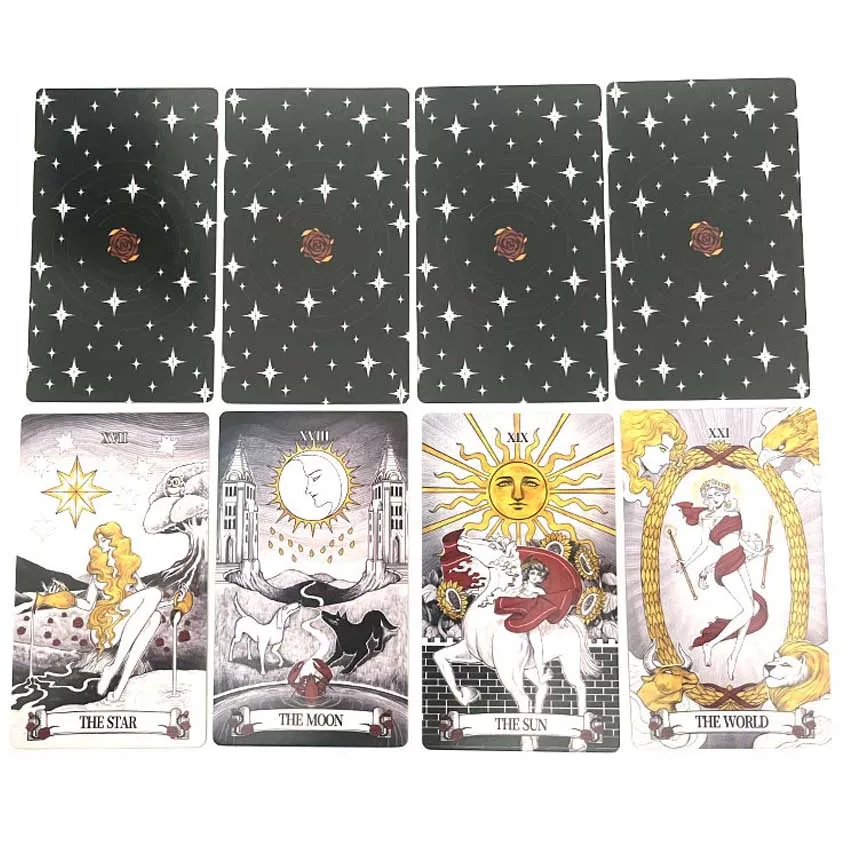 Secret Mirror Tarot Card Games Paper Manual 12x7 cm