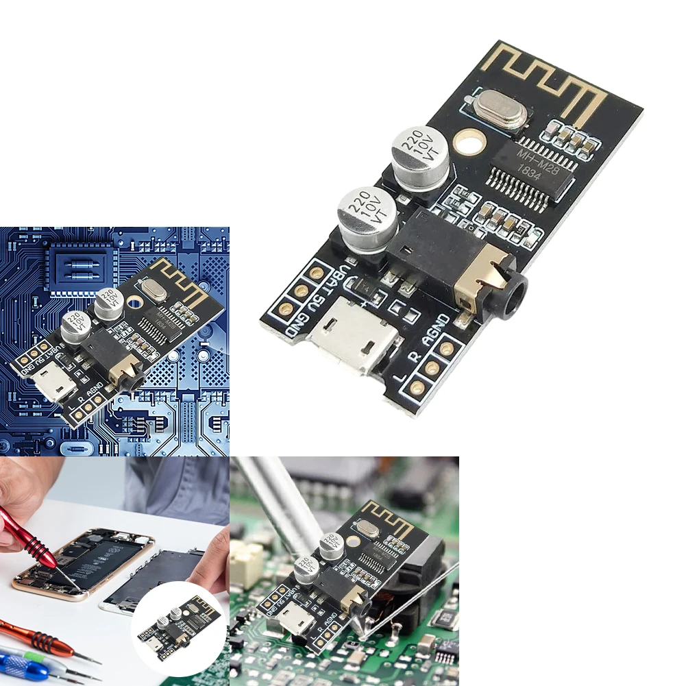 MH-MX8 MP3 Decoder Board HIFI Bluetooth-Compatible 4.2 MP3 Wireless Audio Receiver Module M18 M28 M38 DIY Refit Speaker