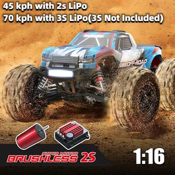 MJX HYPER GO MJX16208 Samochód RC 1/16 45KM/H 45A Niezależny Bezszczotkowy Elektryczny Samochód Wyścigowy 4WD Elektryczny Samochód Terenowy Zdalnie Sterowany