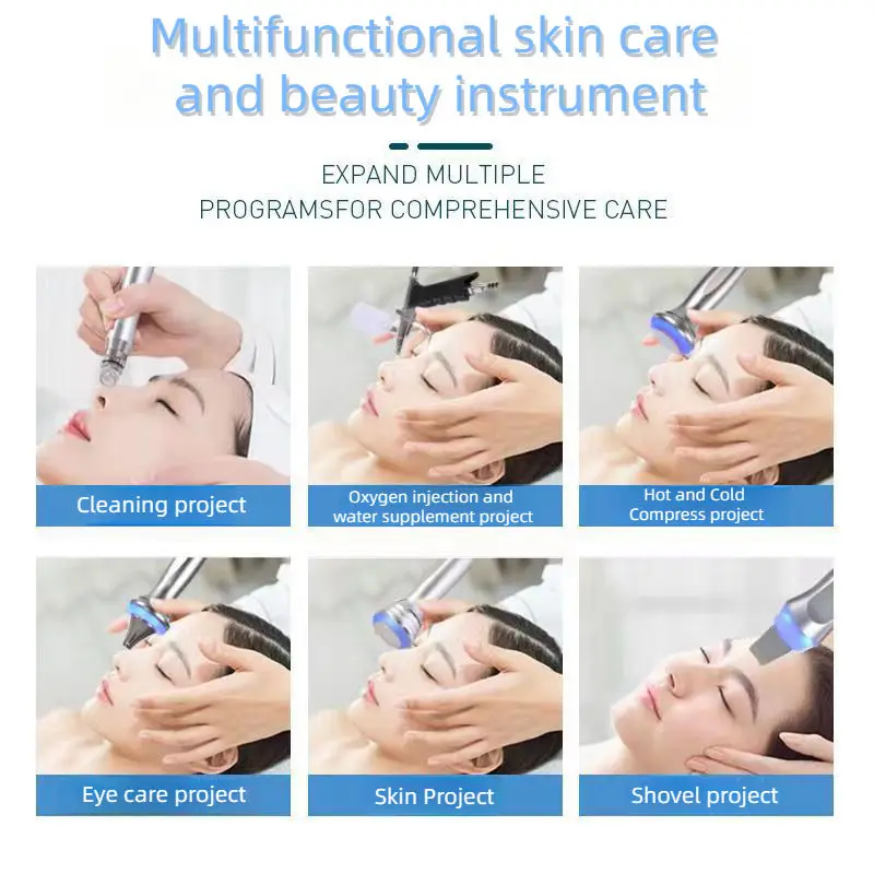 Appareil professionnel de lifting du visage, nettoyage en profondeur, soins de la peau, grosse bulle, accélérateur de métabolisme, DermDelhi, 9 en 1