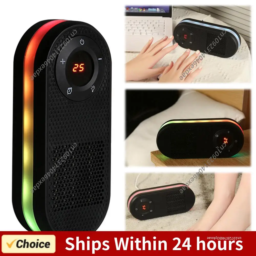 

Бесшумный настольный обогреватель с таймером, компактный, быстрый нагрев, 2 режима, электрический, для путешествий, для стола, спальни, кабинета, офиса