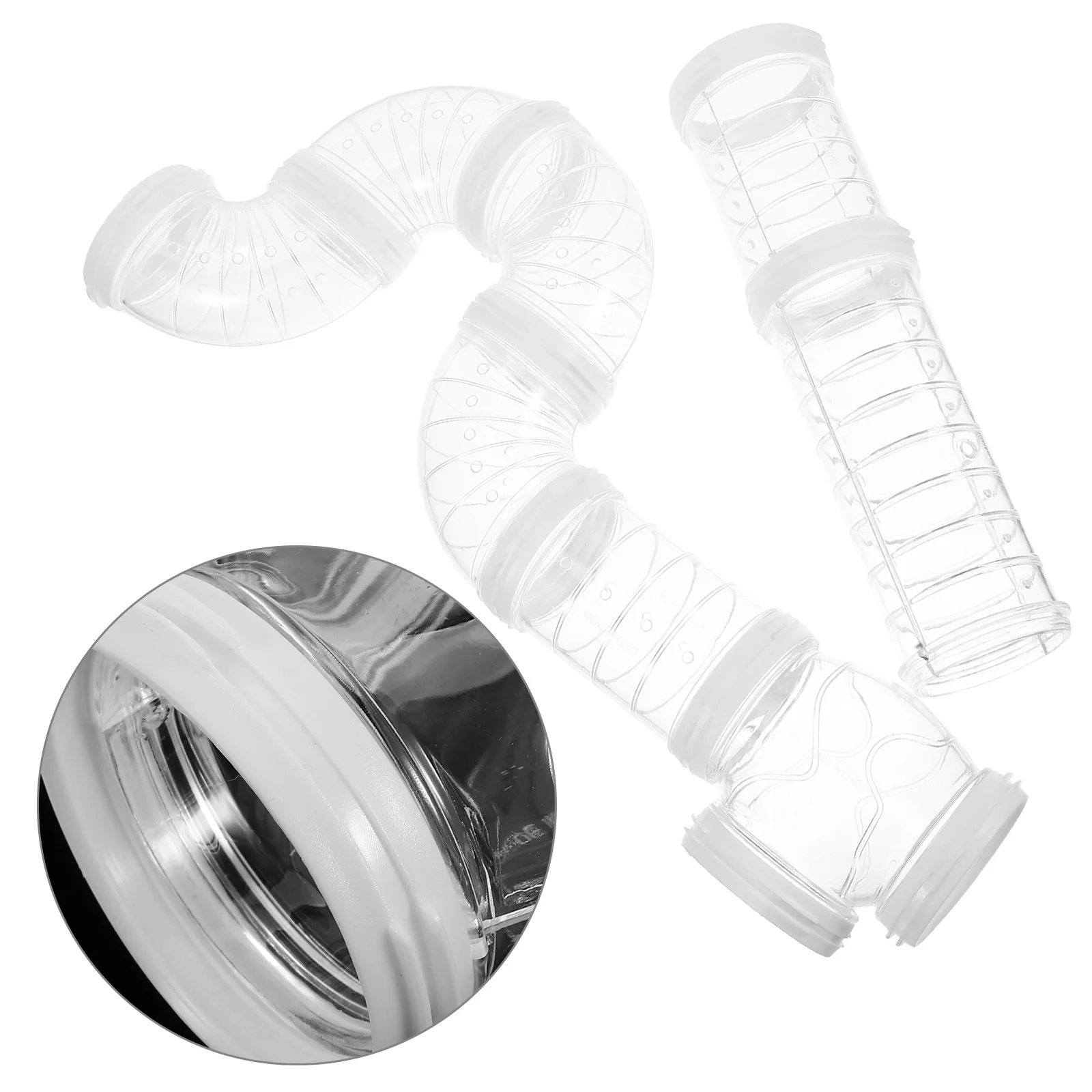 

1 Set Pet Exercise Tunnel Transparent Plastic Hamster Tube Diy Tracks For Small Animals Hamster Tunnel Rat Cage