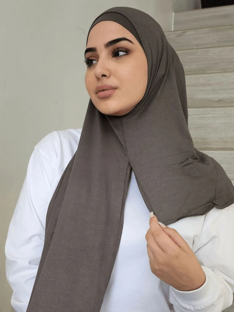 Designer Instant Hijabs for Woman Jersey Hijab Scarf for Muslim Premium Cotton Hijab Women Bandana Headscarf Bufandas Foulard