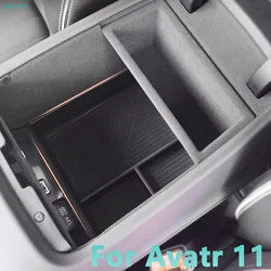 Armrest Storage Box For Avatr 11 2023 2024 Center Console Organizer Tray Layered Storage Box Tidying Car Interior Accessories