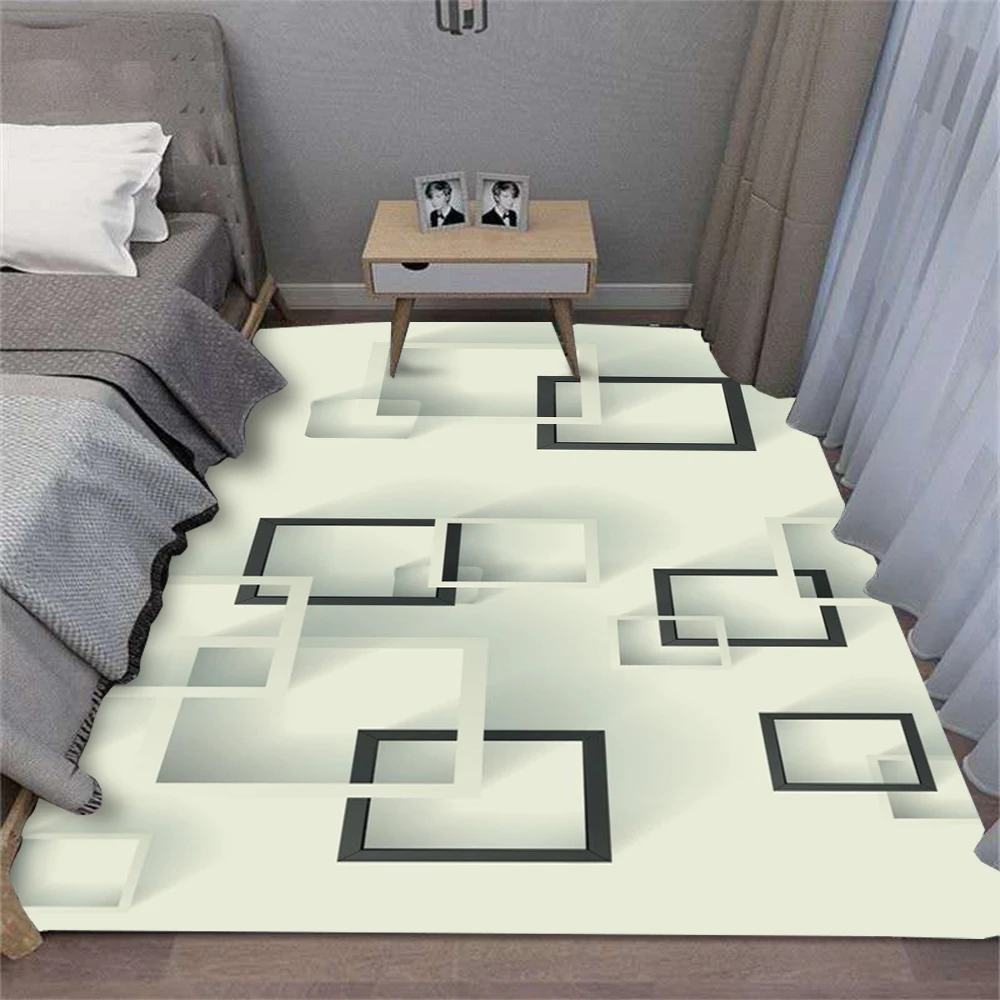 Simple And Exquisite For Home Use Art Carpet Rug for Bedroom Living Room Sofa Home Doormat Decor Large Kids Play Non-slip Mat