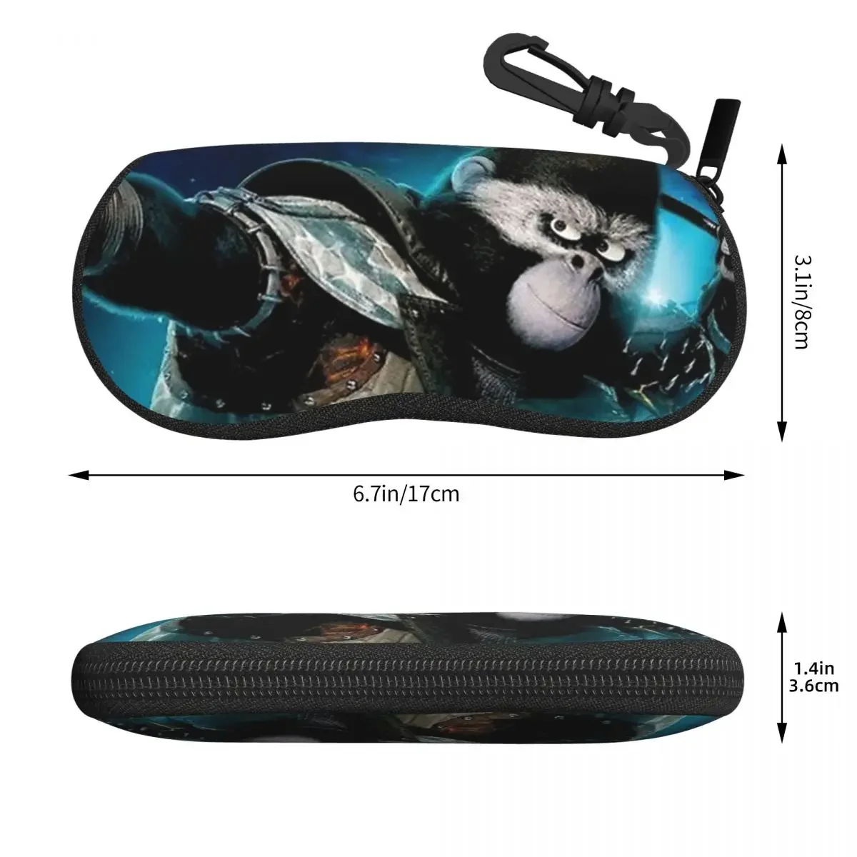 Sing 2 Poster Shell Glasses Case Portable Sunglasses Box Women Men Soft Eyeglass Bag Pouch