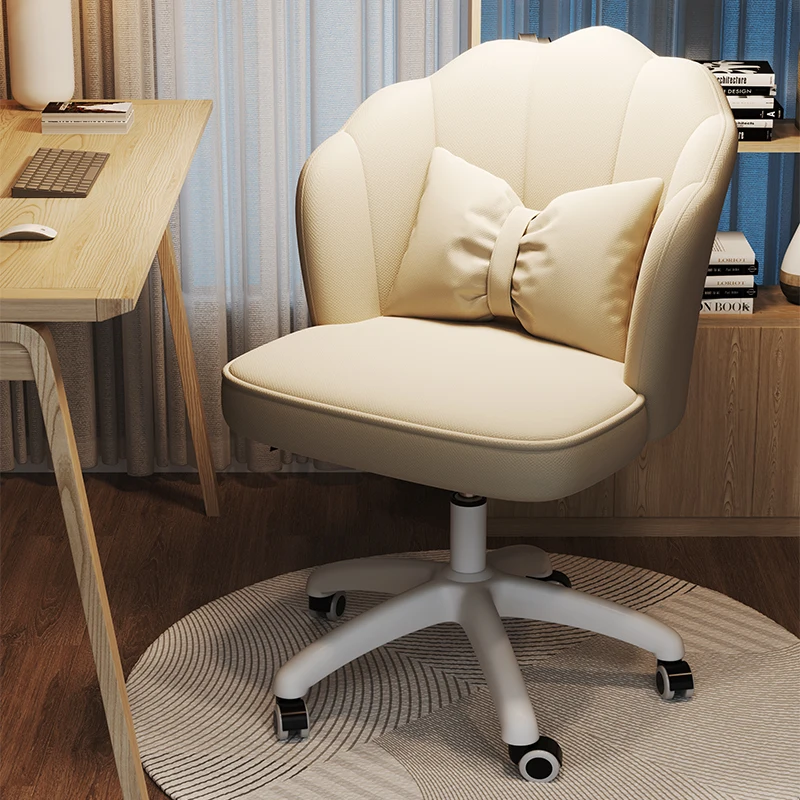 

For Girls Bedrooms Ideal for Study Makeup with Lifting Function pink chair furniture Adjustable Swivel Makeup Chair