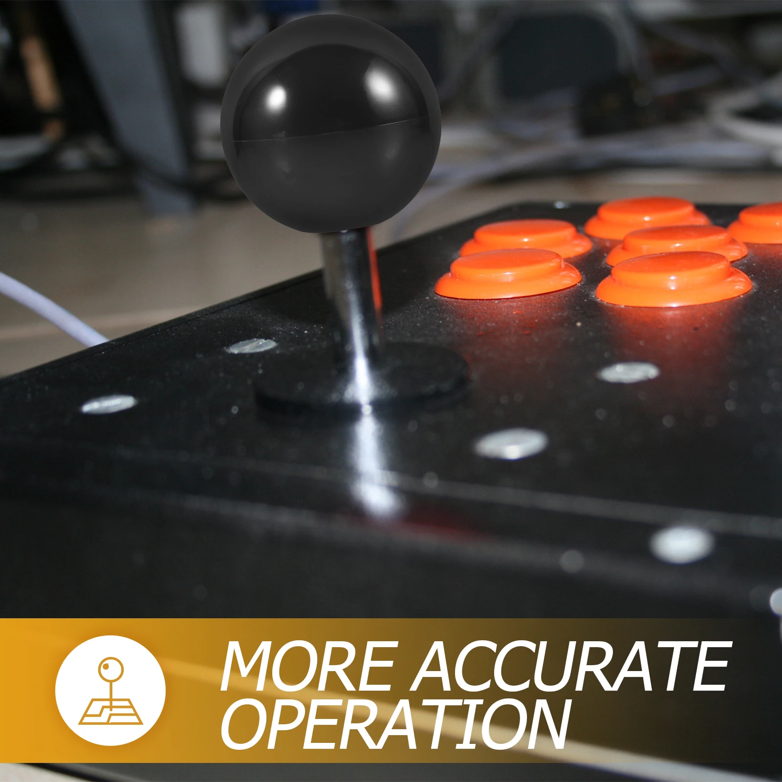 

Ball Head Rocker Joystick Handle Top Game Machine Accessories Handles Gaming Console Arcade Knob