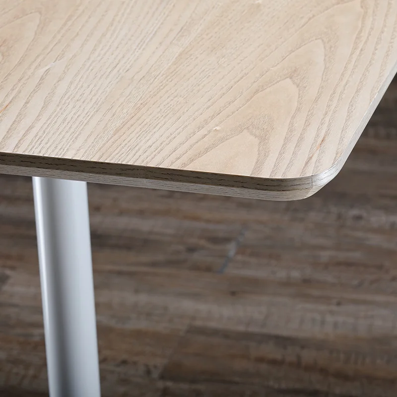 Meja Nordik Meja Kafe Sudut Persegi Tinggi Kesederhanaan Meja Kafe Pusat Santai Furnitur Kafe BesiфейMHKFZ