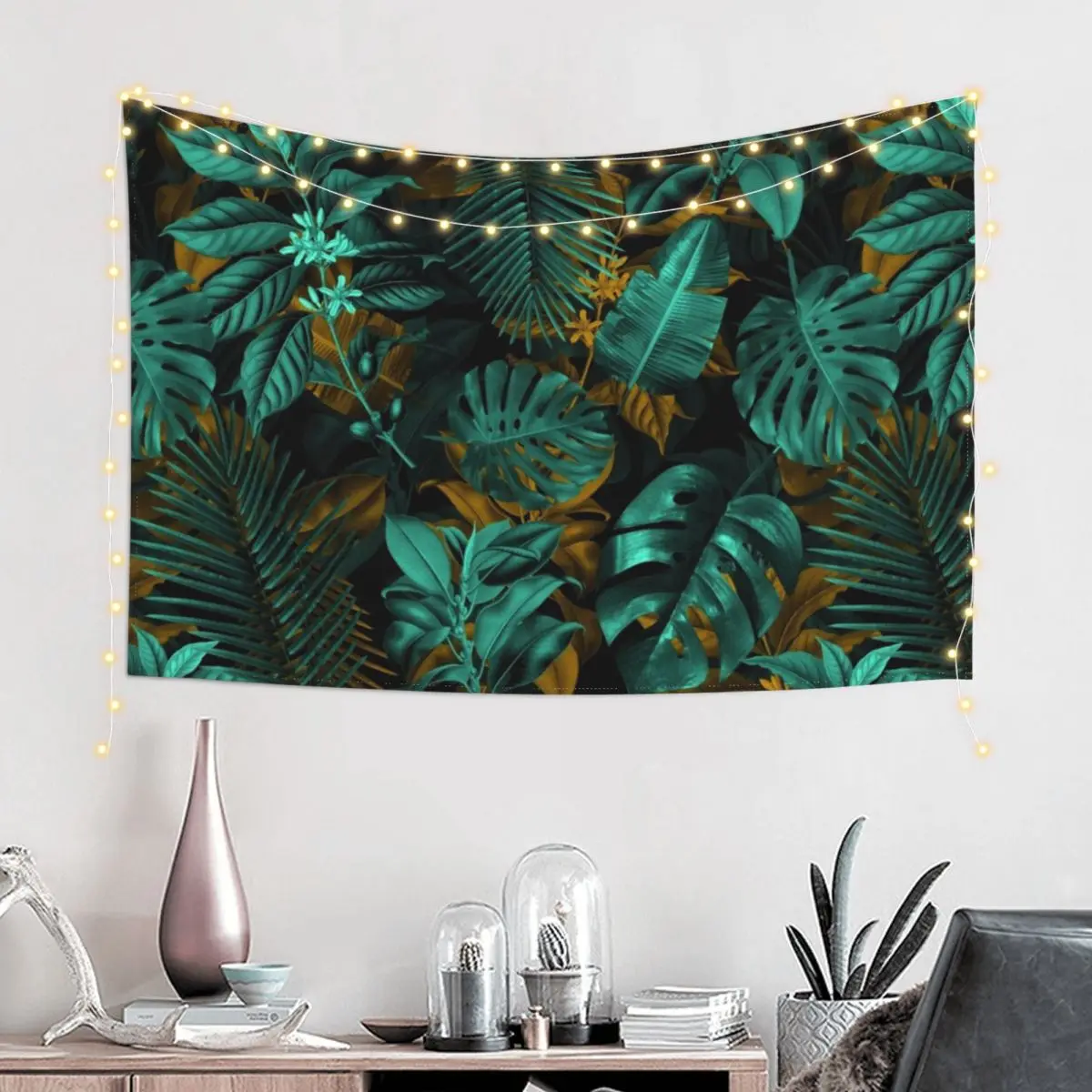 

TROPICAL GARDEN VII Tapestry Funny Mushroom Room Ornaments Room Decoration Aesthetic Tapestry