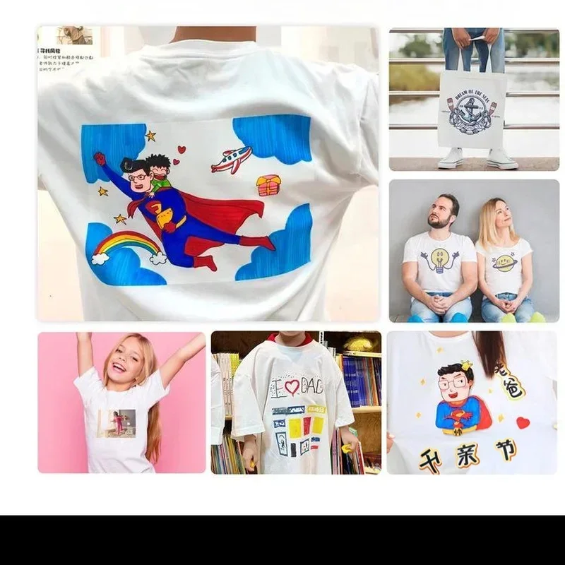 Papel de transferência termoadesivo A4: 10 folhas para camisetas e roupas