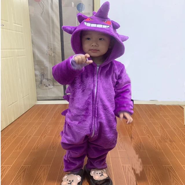 Mono de franela Kigurumi Gengar para ninos disfraz de Halloween Pijama de cuerpo completo pijamas de una pieza para bebe de Navidad AliExpress