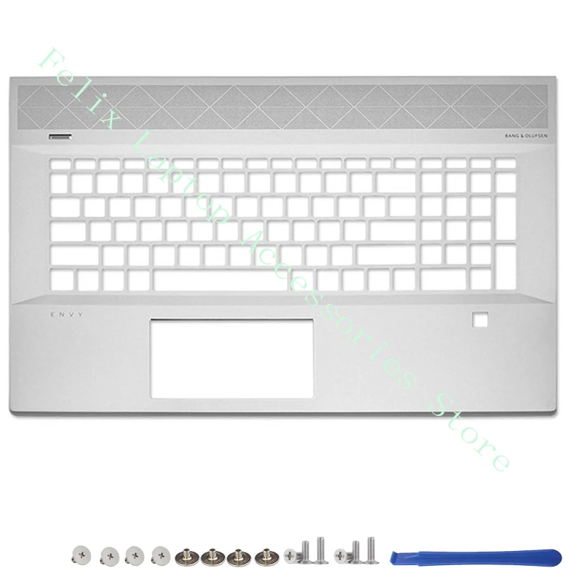 Novo para hp envy 17-ce 17m-ce TPN-W145 portátil lcd capa traseira moldura palmrest caso inferior teclado tampa traseira superior prata L55393-001