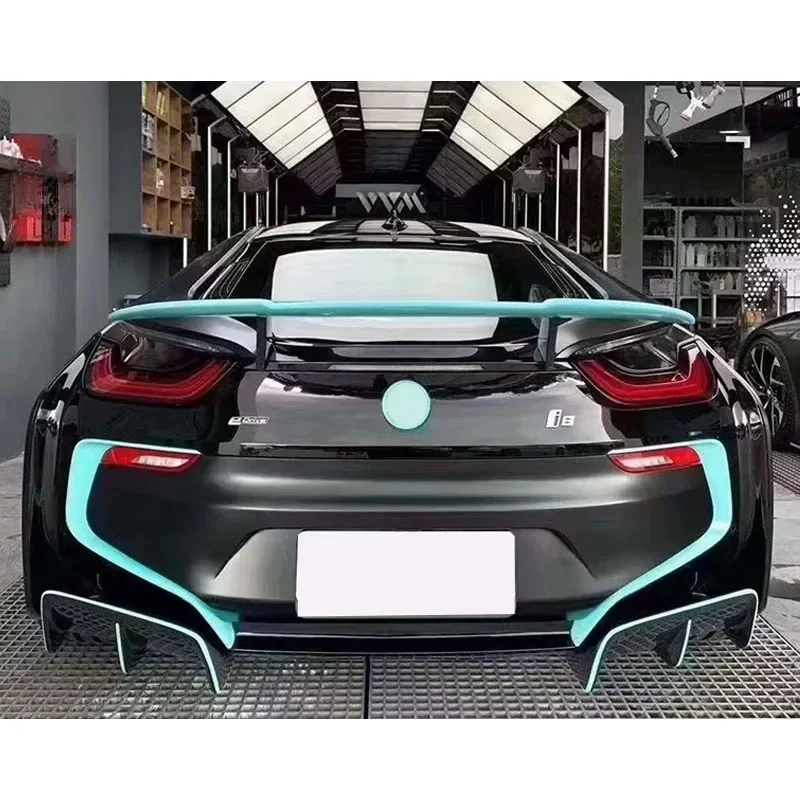 For 15-21 BMW I8 TOP Style Models Carbon Fiber Rear Lip Car Parts Kit Surround Turbulence Automotive Spoiler Car Accessories