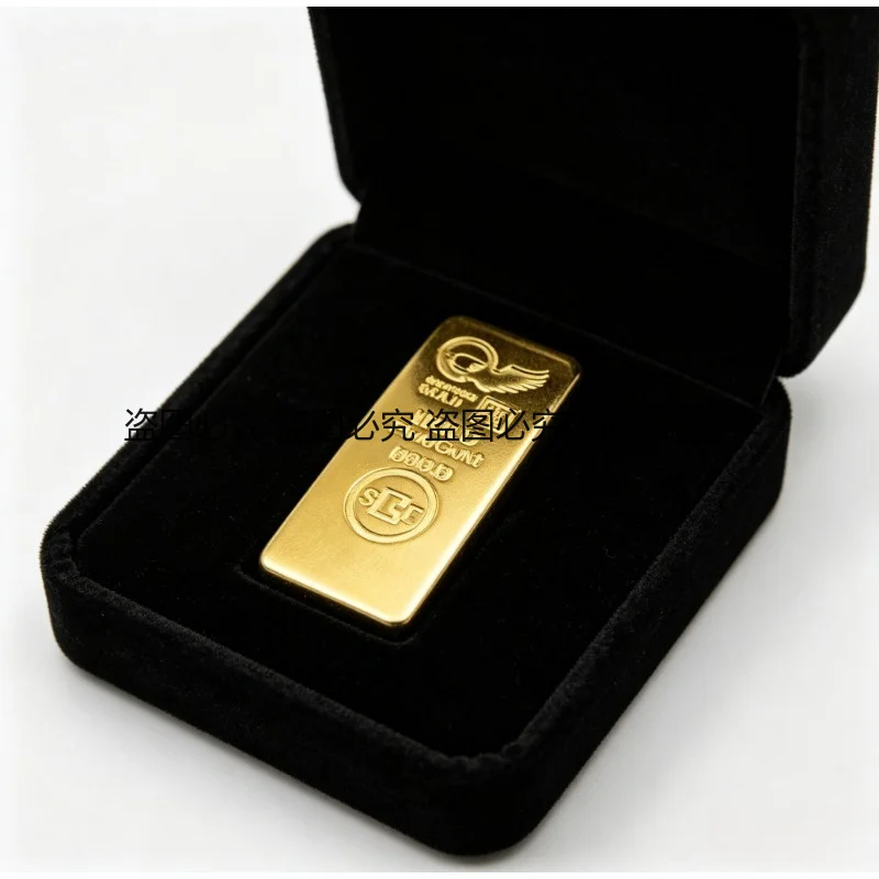 1:1 Replica 1000G 24K Gold Bar Bullion for Bank Jewelry Store Display Decoration