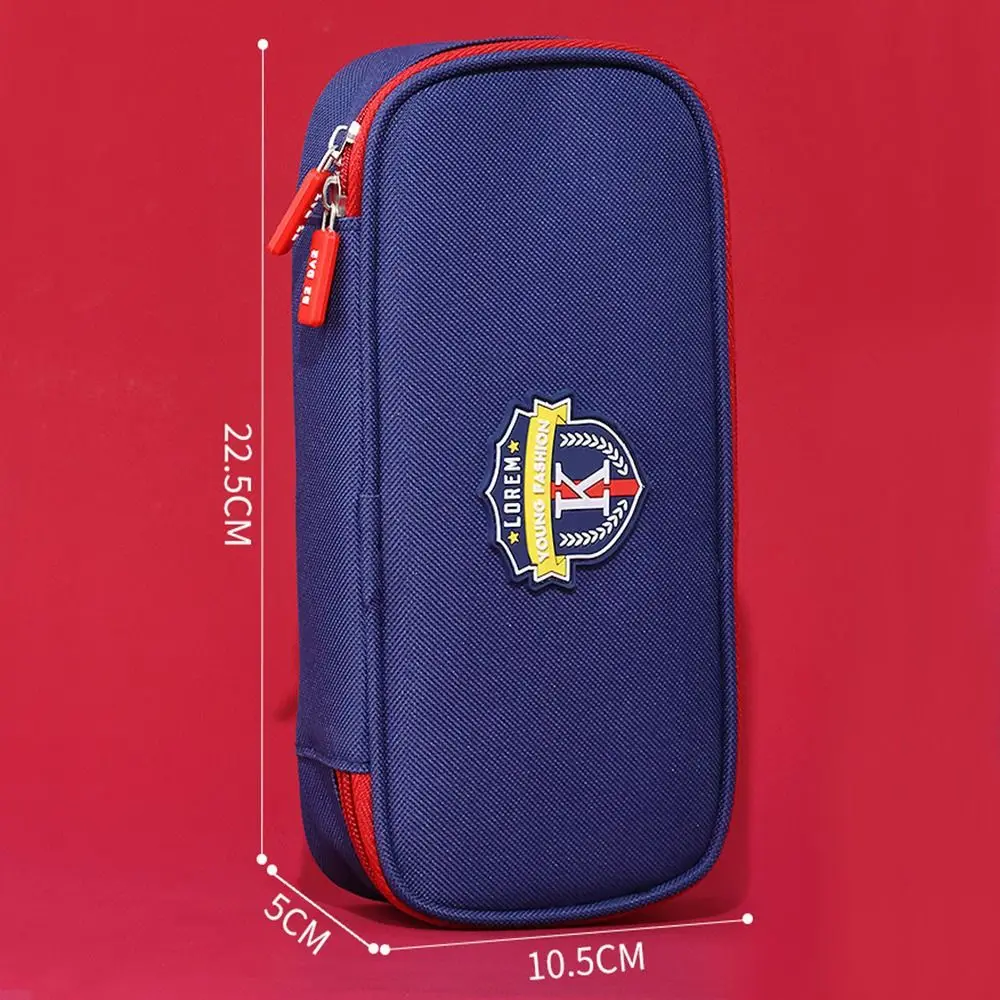 صندوق أدوات مكتبية على طراز إنجلترا حقيبة أقلام رصاص لتخزين سطح المكتب حامل أدوات مكتبية سعة كبيرة حقيبة أقلام رصاص مقاومة للماء أكسفورد