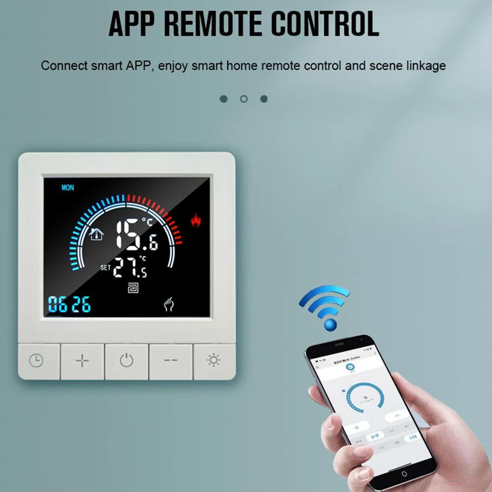Jianshu Tuya Smart Home Floor Thermostat 220V With Sensor smart thermostat for underfloor heating Temperature Controller