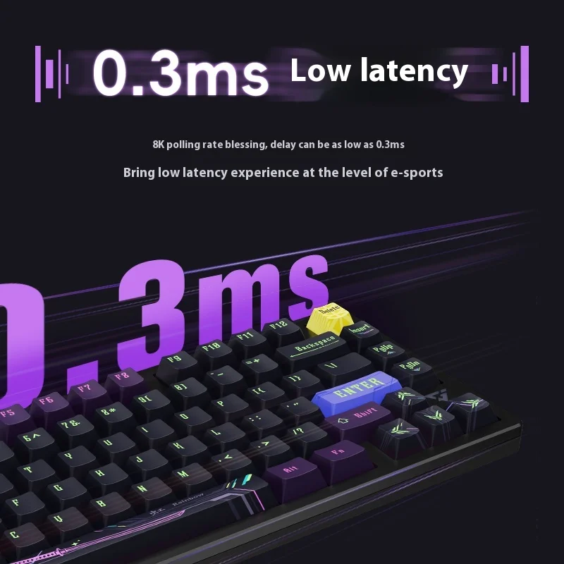 Imagem -03 - Vgn Atk Rs7 Pro Teclado Mecânico Liga de Alumínio Interruptor Magnético Cnc Rgb com Fio 8000hz Personalizado Esports pc Game