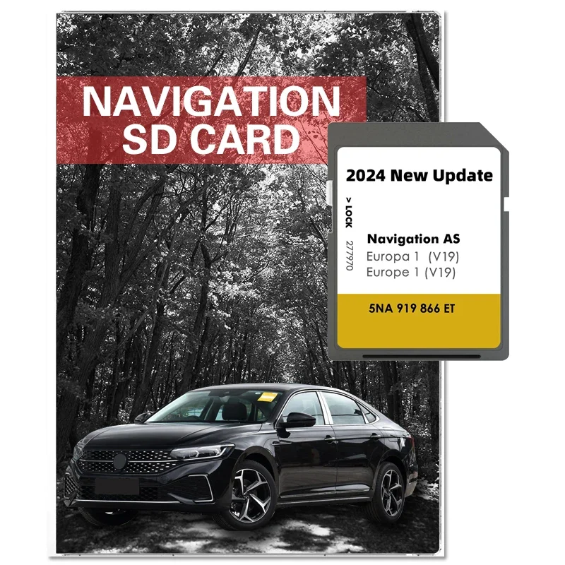 

Newest 2024 Update for VW Discover Media Navigation AS V19 Map UK Europe Sat Nav SD Card 32GB