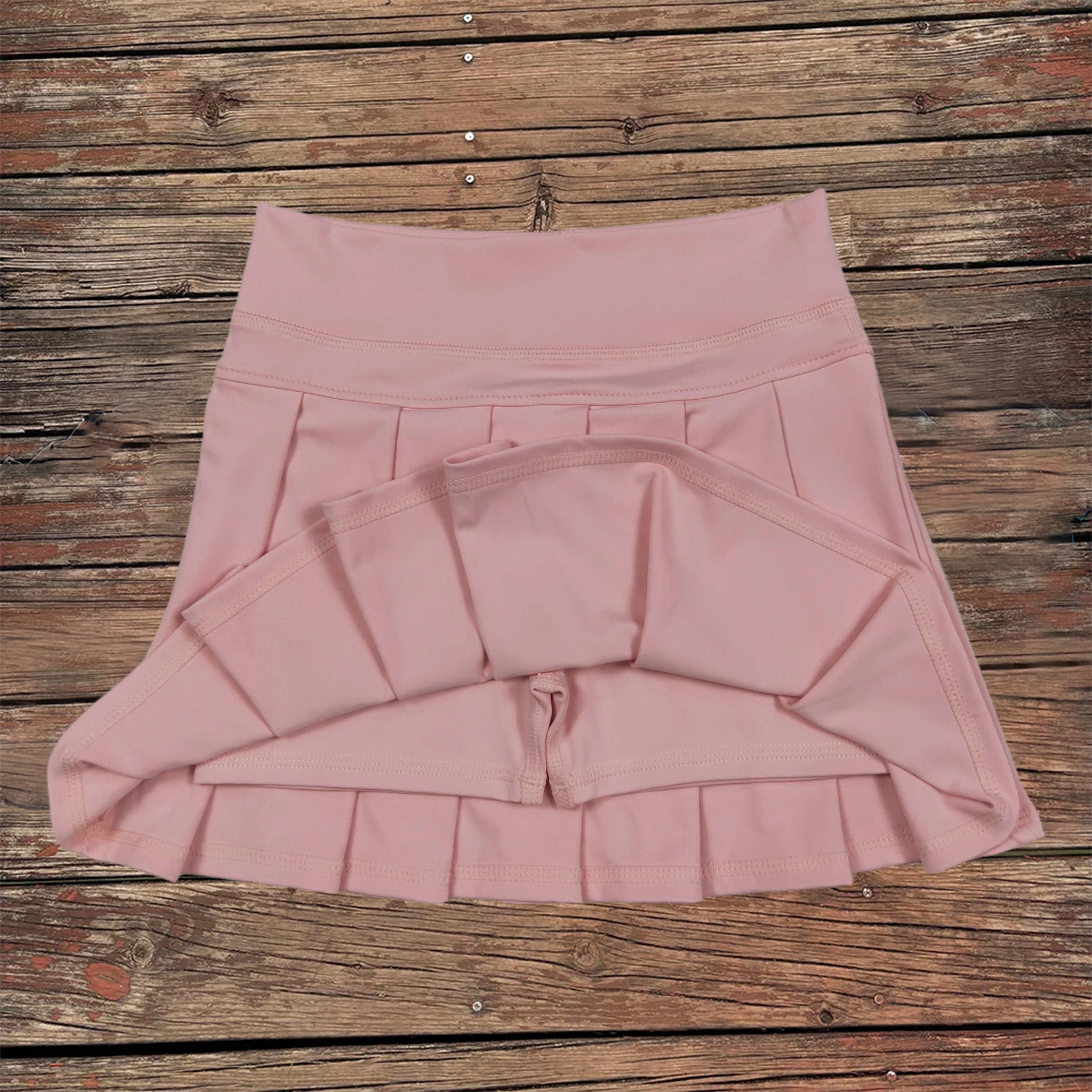 

Wholesale Kids Children Active Skort Pink Clothes Breathable Baby Girl Pleated Skirt Mini Sports Toddler Yoga Athletic Clothing