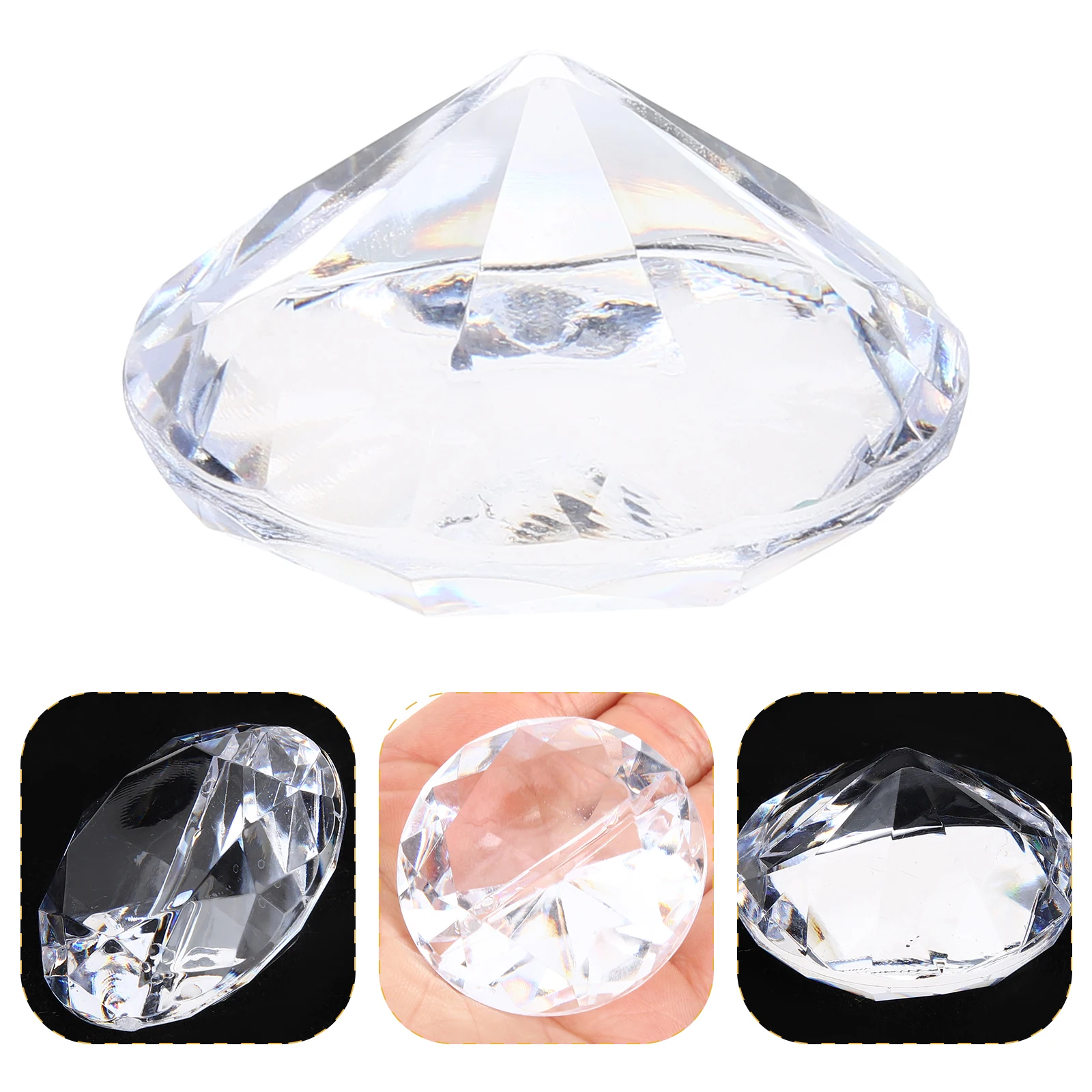 

12pcs Wedding Place Card Holders Crystal Table Number Stands Acrylic Table Sign Holders For Party Anniversary Baby Shower Event